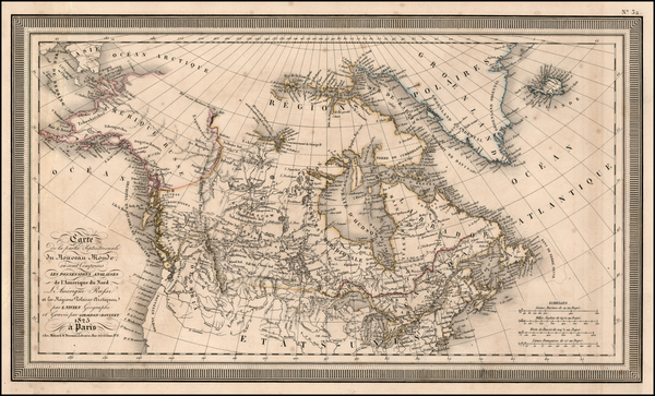 58-Polar Maps, Alaska and Canada Map By Louis Vivien