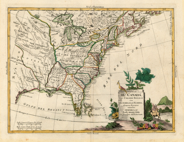 24-United States, South, Midwest and Canada Map By Antonio Zatta