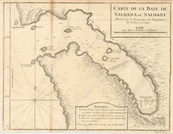 47-Africa and South Africa Map By Jacques Nicolas Bellin