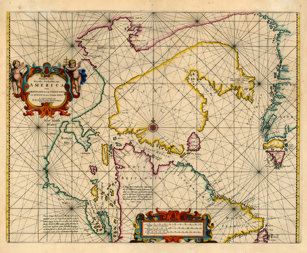 47-Polar Maps and Canada Map By Hendrick Doncker