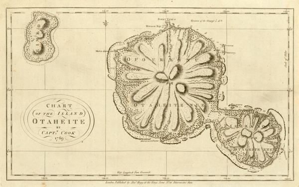 99-Australia & Oceania, Oceania and Other Pacific Islands Map By James Cook