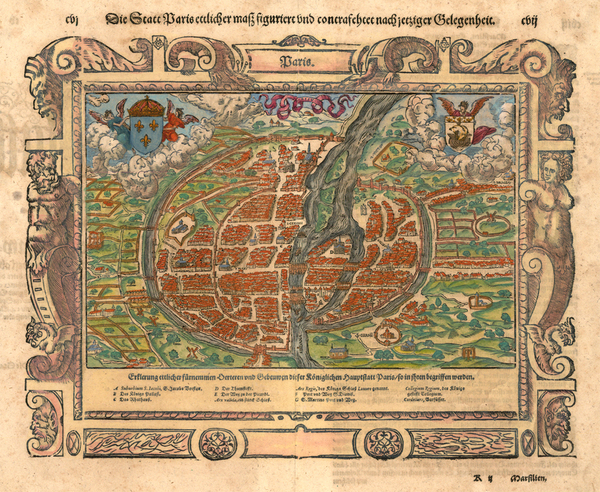 79-Europe and France Map By Sebastian Munster