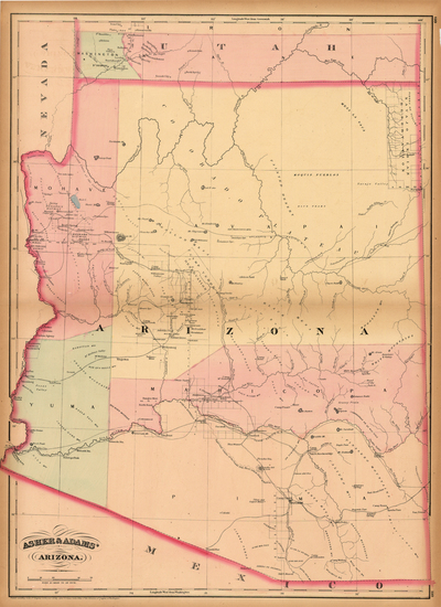 93-Southwest Map By Asher  &  Adams