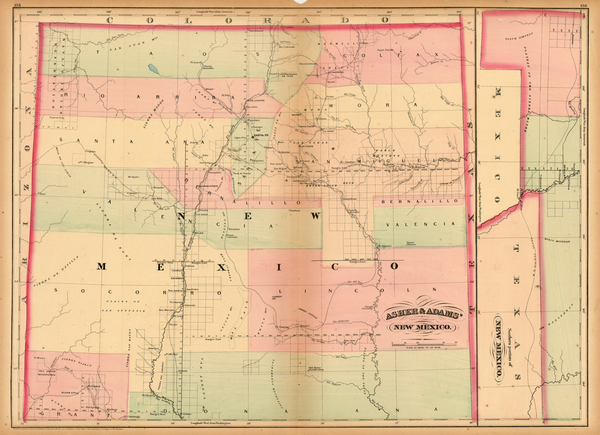 27-Southwest and Rocky Mountains Map By Asher  &  Adams