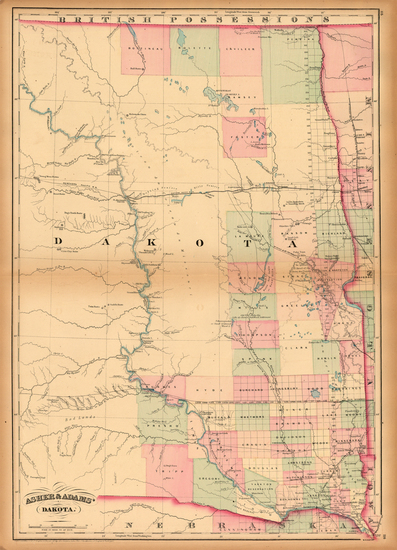 21-Plains and Rocky Mountains Map By Asher  &  Adams