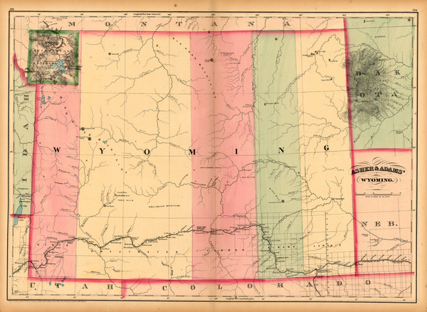 40-Plains and Rocky Mountains Map By Asher  &  Adams