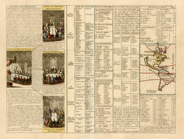 62-South America, California and America Map By Henri Chatelain