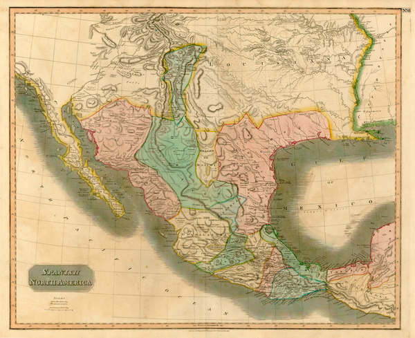 38-Texas, Plains, Southwest and Mexico Map By John Thomson