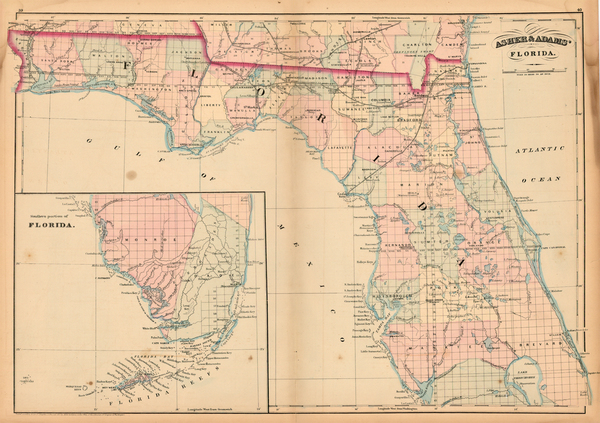 35-Florida Map By Asher  &  Adams