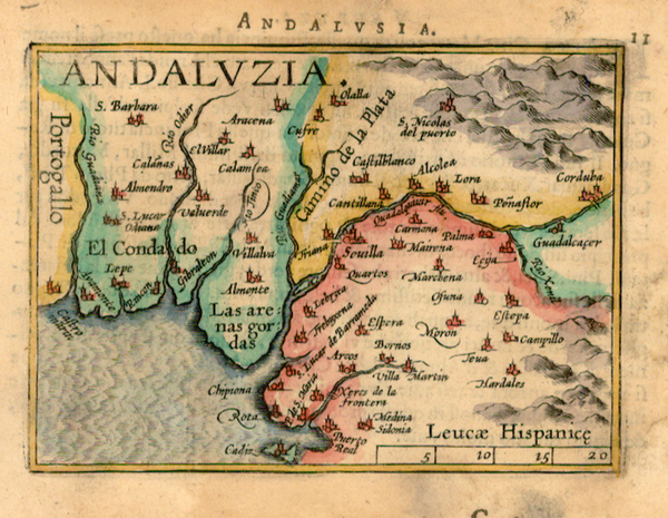 2-Europe and Spain Map By Abraham Ortelius / Johannes Baptista Vrients