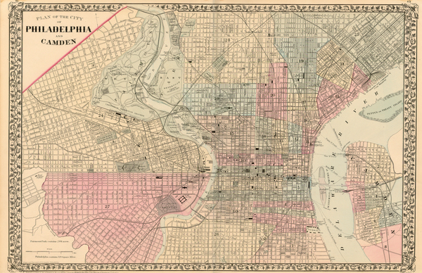 85-Mid-Atlantic Map By Samuel Augustus Mitchell Jr.