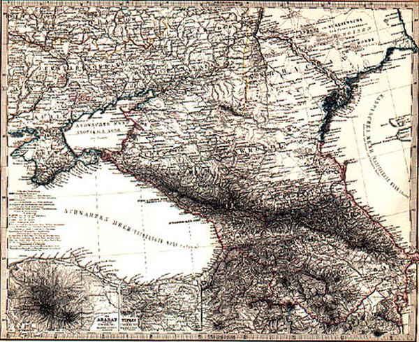 10-Europe and Russia Map By Adolf Stieler