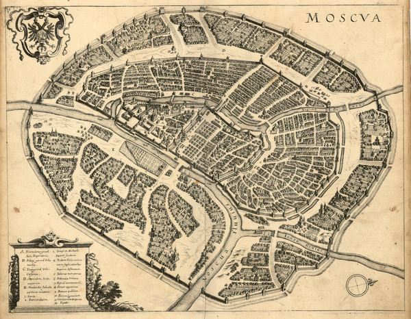 8-Europe and Russia Map By Matthaus Merian