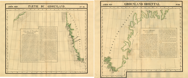 34-Atlantic Ocean and Canada Map By Philippe Marie Vandermaelen