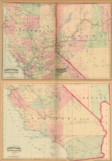 51-California Map By Asher  &  Adams