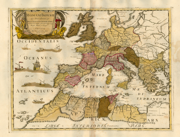 24-Europe, Europe, Italy and Mediterranean Map By Tipografia del Seminario