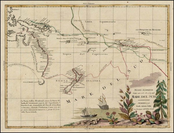 2-World, Australia & Oceania, Pacific, Australia, Oceania and New Zealand Map By Antonio Zatt