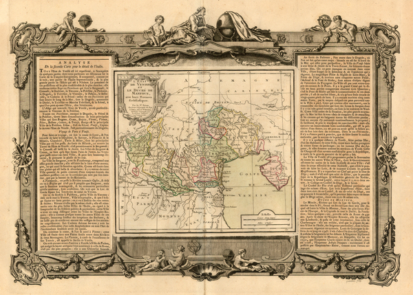 64-Italy and Northern Italy Map By Louis Brion de la Tour