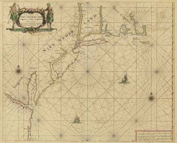 44-New England, Mid-Atlantic and Canada Map By Hendrick Doncker