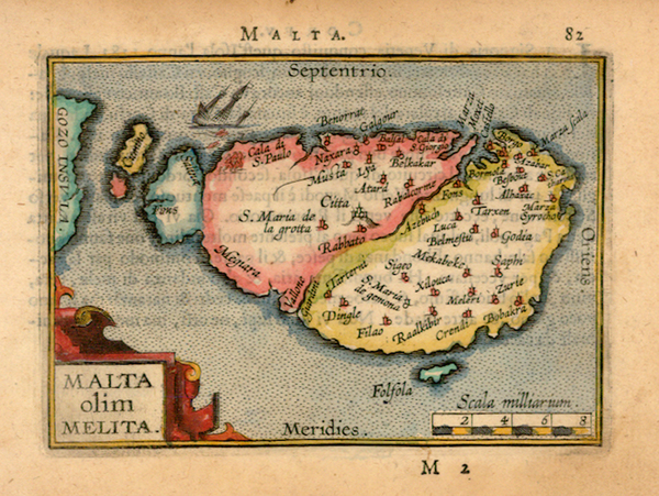 5-Europe, Mediterranean and Balearic Islands Map By Abraham Ortelius / Johannes Baptista Vrients