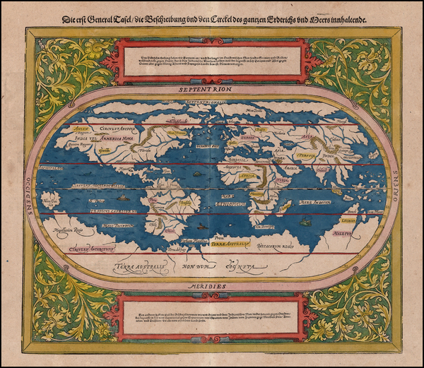 2-World and World Map By Sebastian Munster