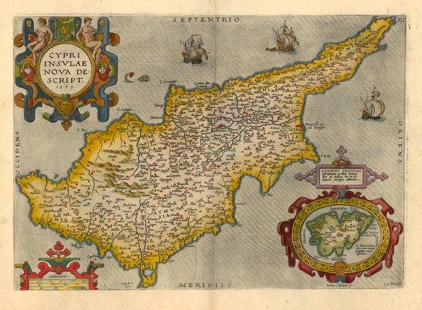 2-Mediterranean and Balearic Islands Map By Abraham Ortelius