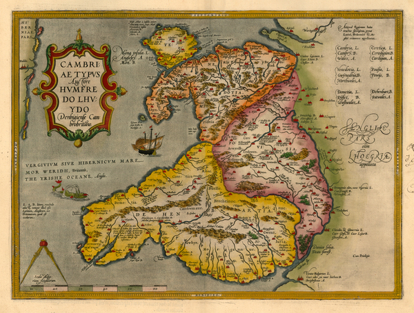 32-Europe and British Isles Map By Abraham Ortelius