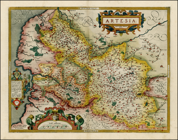 94-Europe and France Map By Abraham Ortelius