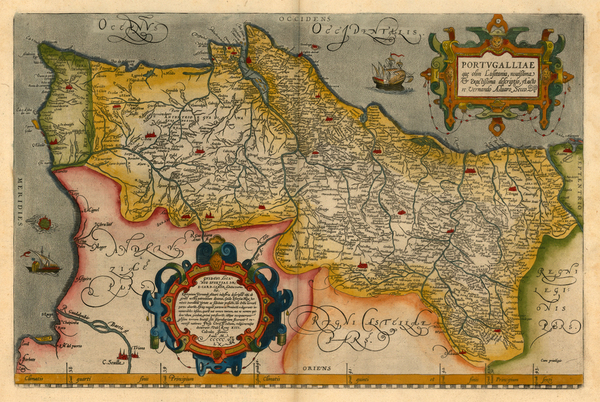 72-Europe and Portugal Map By Abraham Ortelius