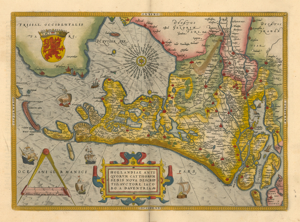 7-Europe and Netherlands Map By Abraham Ortelius