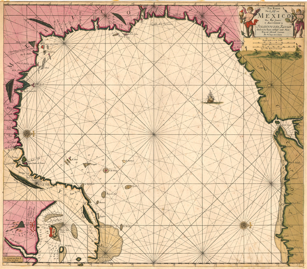 42-Florida, South, Texas, Southwest and Mexico Map By Gerard Van Keulen