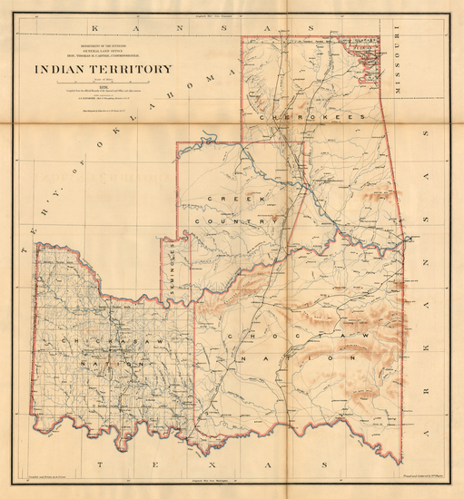 52-Plains Map By U.S. General Land Office