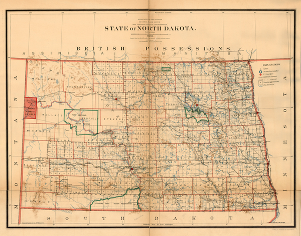 28-Plains Map By U.S. General Land Office