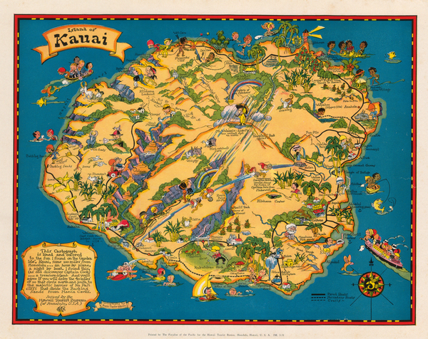 97-Hawaii, Australia & Oceania and Hawaii Map By Ruth Taylor White