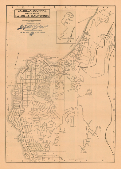 90-California Map By The La Jolla Publishing Co.