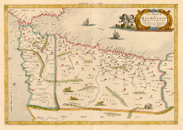 17-North Africa Map By  Gerard Mercator