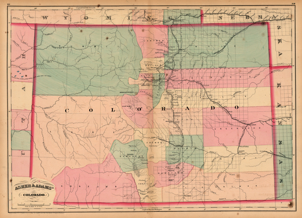 18-Southwest and Rocky Mountains Map By Asher  &  Adams