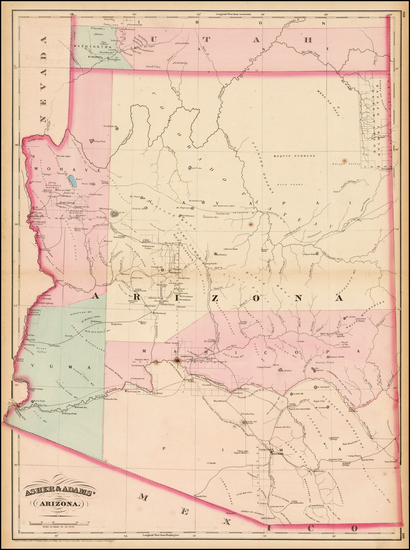 74-Southwest Map By Asher  &  Adams