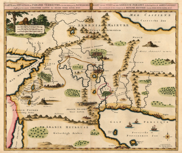 67-Holy Land, Turkey & Asia Minor and Balearic Islands Map By Pierre Mortier