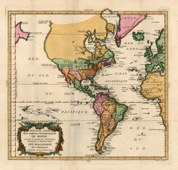 74-South America and America Map By Louis  Genty