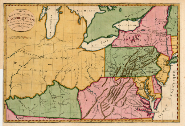 32-Mid-Atlantic, South and Midwest Map By Thomas Conder