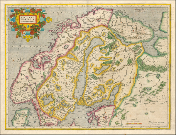 93-Europe and Scandinavia Map By Gerhard Mercator