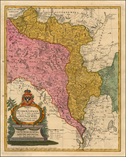 1-Poland, Russia and Baltic Countries Map By Homann Heirs