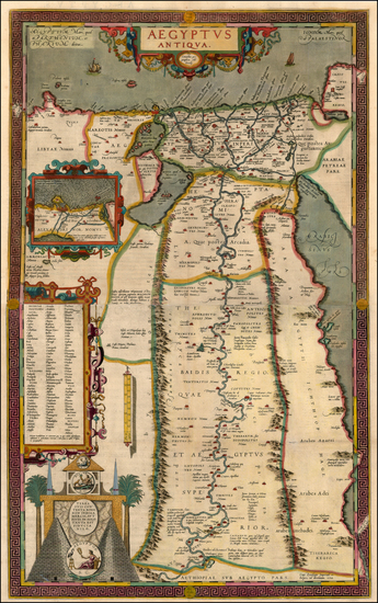 80-Asia, Middle East, Africa and North Africa Map By Abraham Ortelius