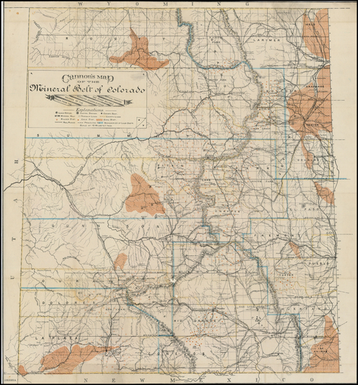 15-Rocky Mountains Map By Thomas Hunter