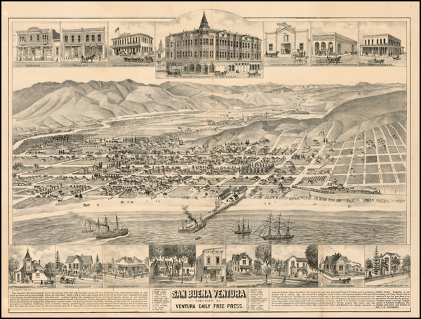 92-California Map By W.W. Elliott & Co.