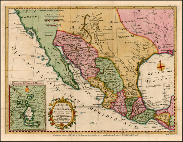 34-South, Texas, Southwest, Mexico, Baja California and California Map By Strahan  &  Cadell