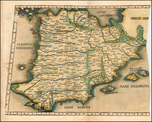 64-Spain and Portugal Map By Lorenz Fries