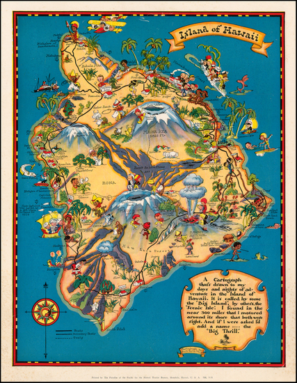 57-Hawaii and Hawaii Map By Ruth Taylor White