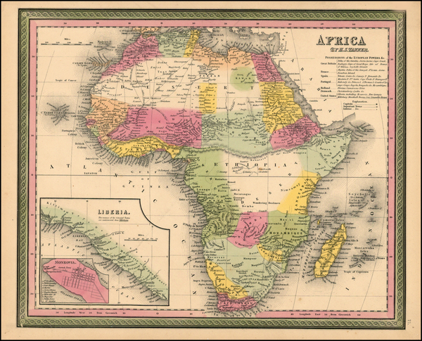 76-Africa and Africa Map By Henry Schenk Tanner